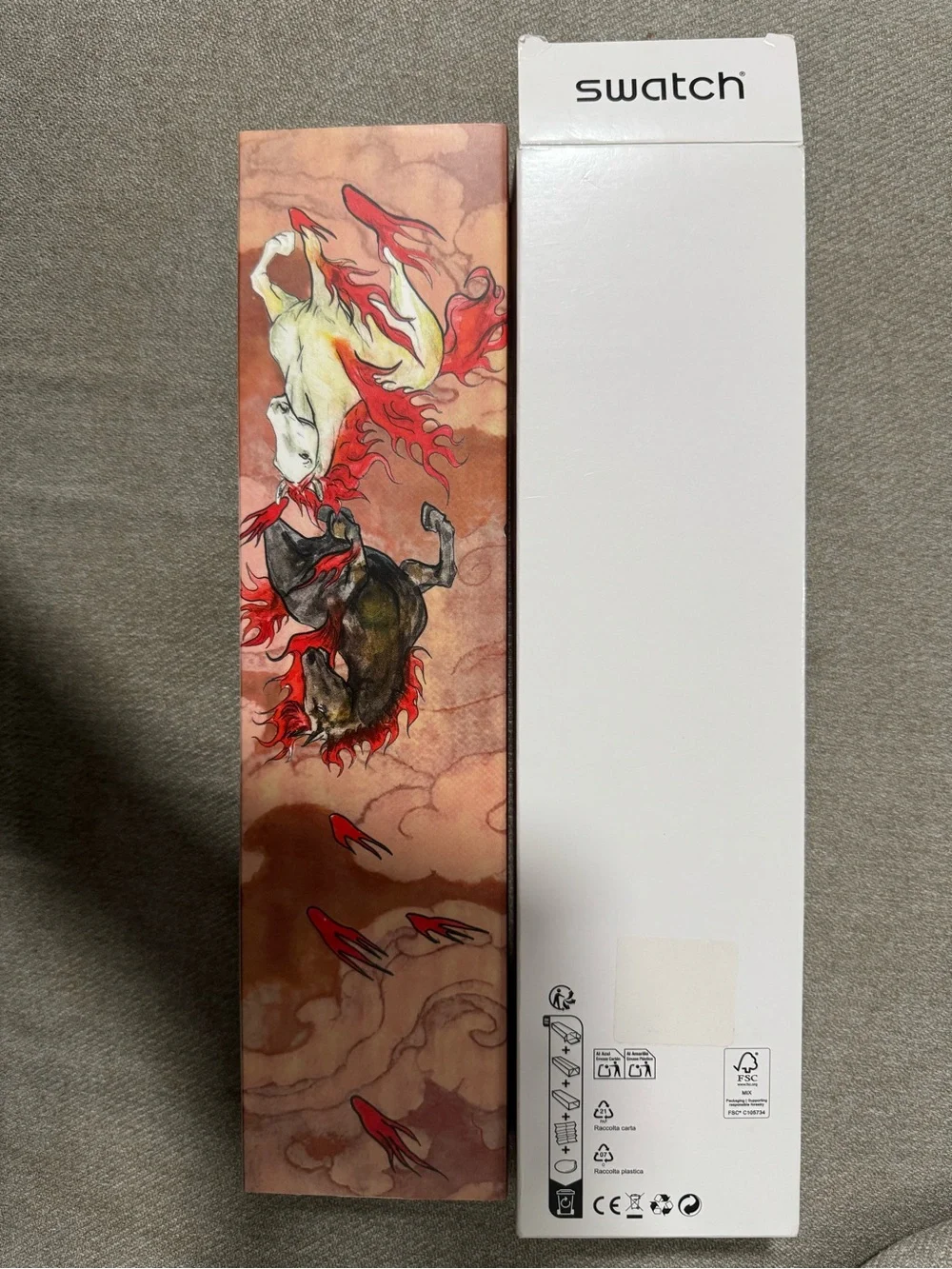Swatch Horse Pattern Silicone Watch Brand New